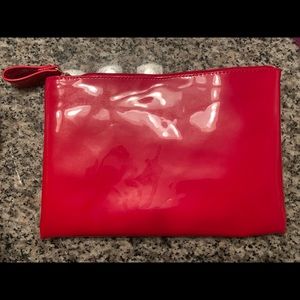 Red Patent Leather Make Up Bag
